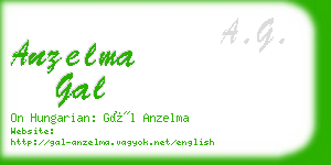 anzelma gal business card
